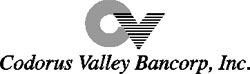 (CODORUS VALLEY BANCORP. INC. LOGO)